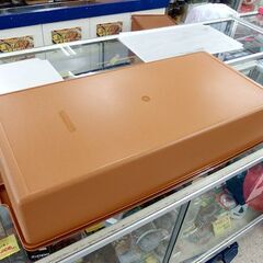 Tupperware ロング スーパーケース ④ 38リットル ブラウン 収納ケース 衣類収納 タッパーウェア 札幌市屯田店の画像