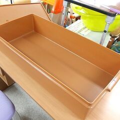 Tupperware ロング スーパーケース ⑤ 38リットル ブラウン 収納ケース 衣類収納 タッパーウェア 札幌市屯田店の画像