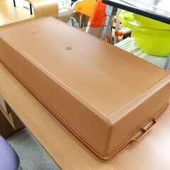 Tupperware ロング スーパーケース ⑤ 38リットル ブラウン 収納ケース 衣類収納 タッパーウェア 札幌市屯田店の画像