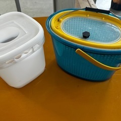 釣り　豆イカバケツの画像