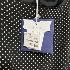 【新品】ドット柄ノースリーブドレス・ワンピース黒の画像