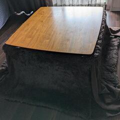 値段交渉可　ローテーブル　こたつ　こたつ布団つきの画像