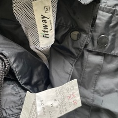 fit way レインスーツ　紺色Mサイズ　美品の画像