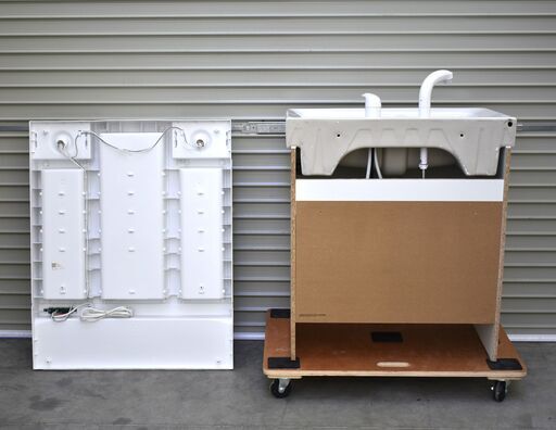 【6/29受渡完了】≪zyt2289ジ限≫ 未使用/取り外し品 LIXIL/リクシル 洗面化粧台 oft/オフト 2023年製造？ ミラーキャビネット/MFTV1-753TYJU 下台/FTV1N-755SY/VP1W 歯ブラシ立て/BM-HB4(BW1) 三面鏡/洗面台/中古住宅設備/宮城県仙台市 70619-07 6/29受渡完了】≪zyt2289ジ限≫ 未使用/取り外し品 LIXIL/リクシル