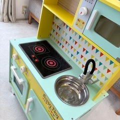 子供 キッズ 木製 キッチン ままごと の画像
