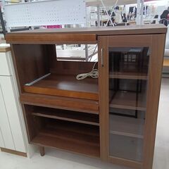 リユースのサカイ栃木店★ジモティ割あり★  食器棚 ダークブラウ...