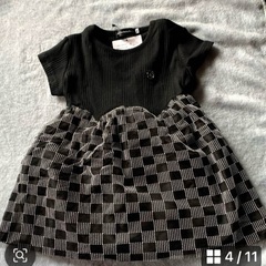 さらに値下げしました！新品未使用　BeBe 半袖ワンピース2着とレッグウォーマー！定価50%引きです！の画像