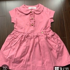 さらに値下げしました！新品未使用　BeBe 半袖ワンピース2着とレッグウォーマー！定価50%引きです！の画像