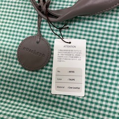 ズッケロ　牛革トートバッグ　グレー色の画像