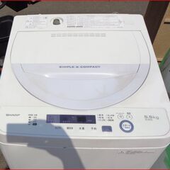 限定特価！【￥9900-】SHARP/シャープ 5.5kg 17年製の画像