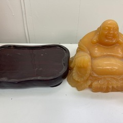 金運　天然石　布袋尊　布袋様　高級　縁起物　オニックス　中国美術　インテリアの画像