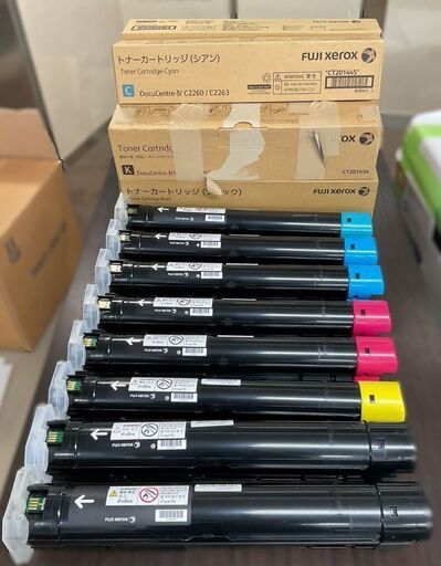 富士ゼロックス 純正トナー CT201444 CT201445 CT201446 CT201447 4色8本セット 現状品