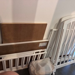 KATOJI ミニベビーベッド　ホワイトの画像