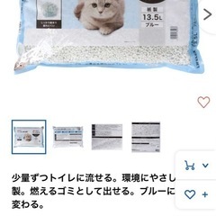 LIFELEX 猫砂 ブルー コーナン購入品 残量要確認の画像