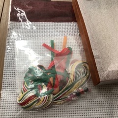 フェリシモ　クロスステッチキット　鏡もちの画像