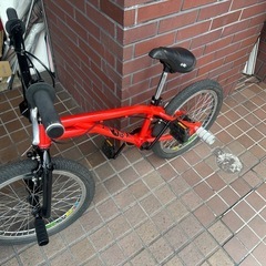 20インチ　BMX（DF）　360°回転ジャイロ　レッド　