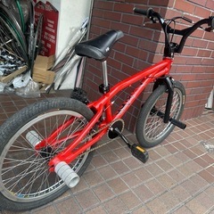 20インチ　BMX（DF）　360°回転ジャイロ　レッド　の画像