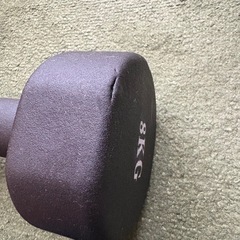ダンベル　黒　8kg2個セット　の画像
