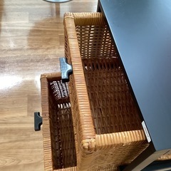 ラタンチェスト【町田市再生家具】250914の画像