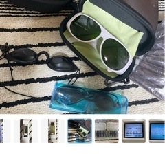 ジャンク品 配送付 ルミクスA9 業務用脱毛器 本体  ハンドピース フィルター 説明書 まとめ売りの画像