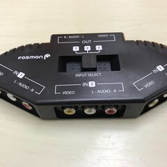 Fosmon AV セレクター 切替器 3入力1出力 コネクタ 3ポート　ケーブル付きの画像
