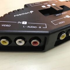 Fosmon AV セレクター 切替器 3入力1出力 コネクタ 3ポート　ケーブル付きの画像