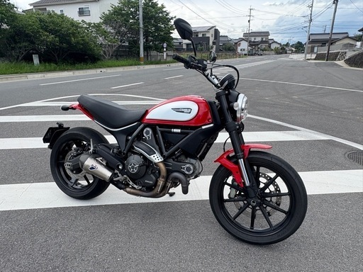 【美車・走行少ない・ローン可】Ducatiドゥカティ スクランブラー アイコン 800 テルミマフラー　YouTube動画有り 実働 車体