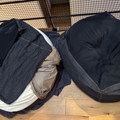 無印良品　クッションソファー　2つとカバー4つ
