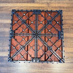 20枚まとめて！　システムウッドタイル　ベランダ等のDIYに！の画像