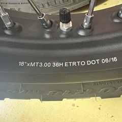 【美品】ドゥカティ スクランブラー 800 アルミ スポークホイールキット 前後セットの画像