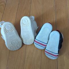 12cm ベビーシューズ　イフミー&ミキハウスの画像