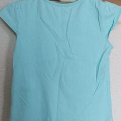 3can4on (サンカンシオン) 水色花柄ハート柄Tシャツ130cmの画像