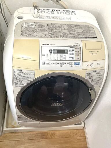 日立 ドラム式洗濯乾燥機 BD-V3400L（2012年製造）
