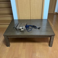 ⚫︎厚木市座卓⚫︎テーブル　　こたつ付き　サイズ横105×74....