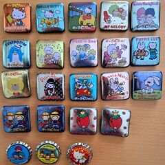 明治キャラchu! サンリオ・缶バッジ・王冠バッジ・ピンバッジ他・レトロの画像