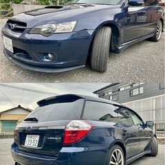 レガシィ2.0GTターボSTIパーツ付きの画像