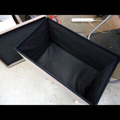 札幌お引き取り限定◆家具◆山善◆キャスター付収納スツール◆チェア・収納・オットマン◆W60 D36 H50の画像