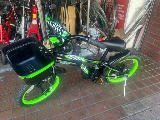 ★美品★16インチ　カゴ付き子供用自転車　ブラック