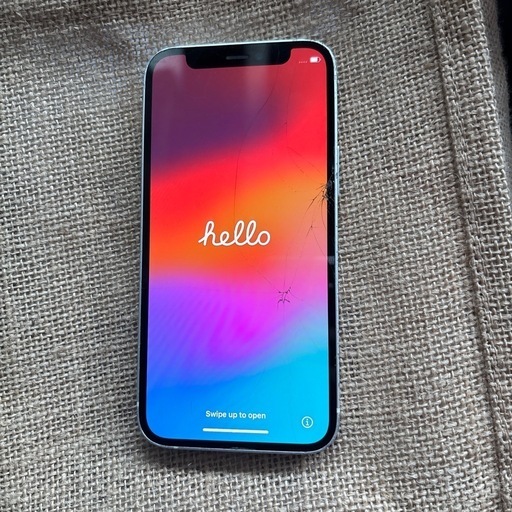iPhone12mini 画面割れ 動作問題無し