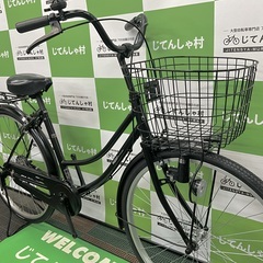 【成約済】【No.32】特価‼︎/前輪タイヤ新品で整備済‼︎26インチ/ファミリー自転車/ブラックの画像