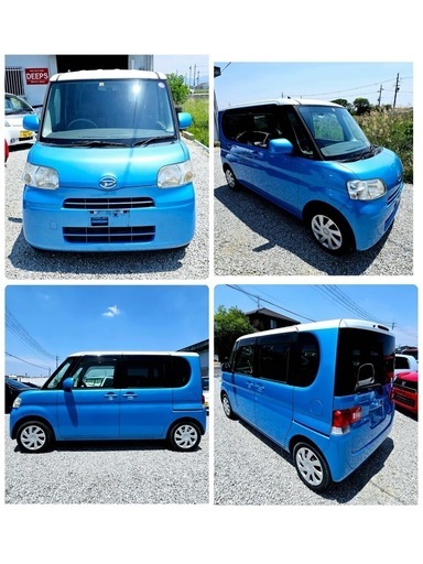 2年車検付き！ダイハツタントXスペシャルH23DBA-L375Sブルー×ホワイト