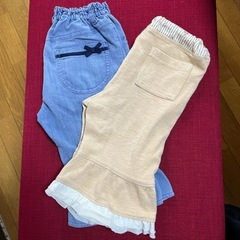 夏ハーフパンツ　女の子110 　2枚セット　