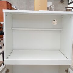 ★リユースのサカイ高崎店★TJ12083  レンジ台 白 H89×D40×W60 クリーニング済みの画像