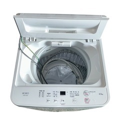 【ジ0625-09】美品❗️一人暮らし用　ヤマダオリジナル 洗濯機 RORO YWM-T45LW 2024年製の画像