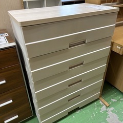 【ドリーム川西店御来店限定】5段プラチェスト／クリーニング済み ...
