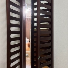 鏡付き パーテーション