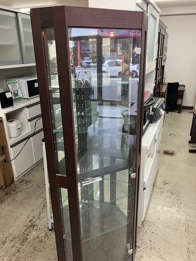 ☆値下げ☆O2506-653 アリオス コーナーキュリオ ガラスキャビネット 中古美品 現状お渡し