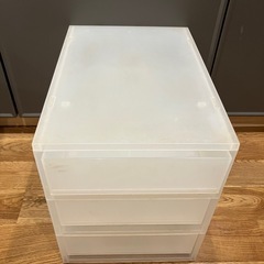 無印　引き出し　三段の画像