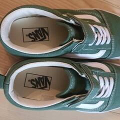 VANS　キッズサイズ　21cm グリーンの画像