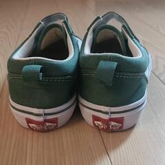 VANS　キッズサイズ　21cm グリーンの画像